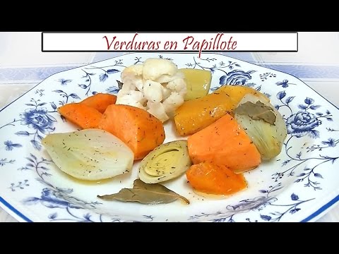 Receta de verduras en papillote