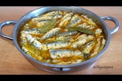 Receta de anchoas en escabeche