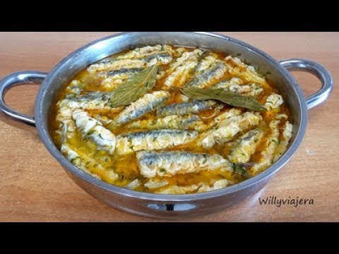 Receta de anchoas en escabeche