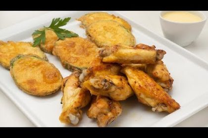 Receta de alitas de pollo fritas con limón