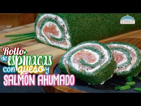 Receta de arrollado de espinaca con jamón y queso