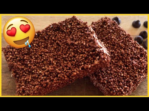 Receta de alegrías de amaranto con chocolate