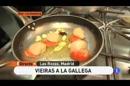 Receta de vieiras a la gallega