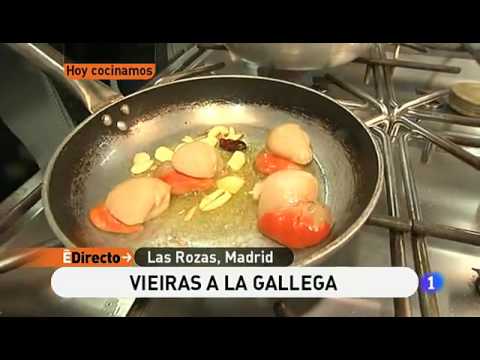 Receta de vieiras a la gallega