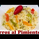 Receta de arroz blanco con pimentón rojo