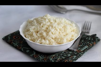 Receta de arroz blanco hervido