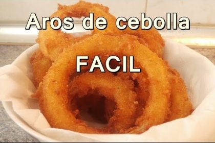 Receta de aros de cebolla fritos