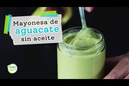 Receta de veganesa de aguacate