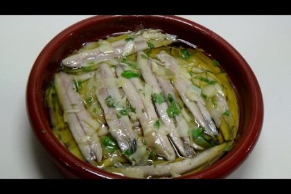 Receta de antxoas getaria