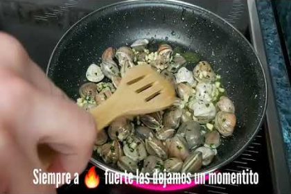 Receta de almejas finas salteadas