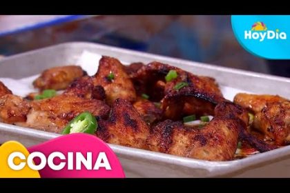 Receta de alitas de pollo con miel y jengibre