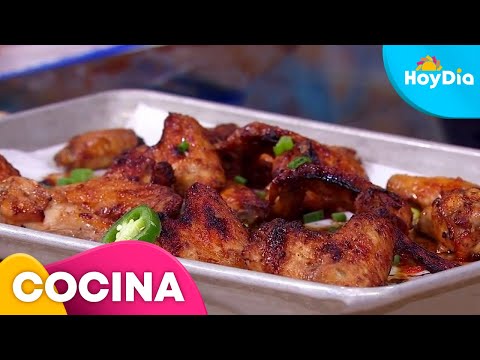 Receta de alitas de pollo con miel y jengibre