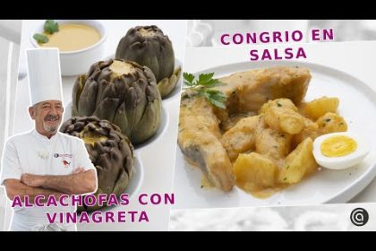 Receta de alcachofas al horno con vinagreta