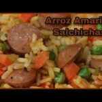 Receta de arroz amarillo con salchichas