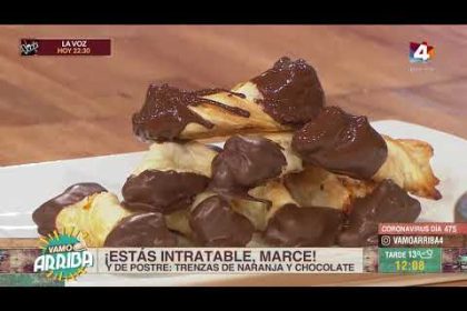 Receta de trenza de naranja y chocolate