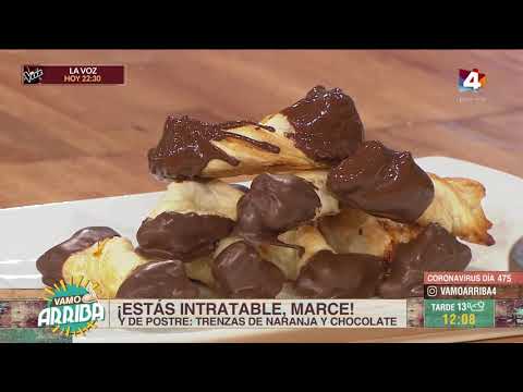 Receta de trenza de naranja y chocolate