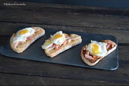 Receta de tostadas con huevo de codorniz