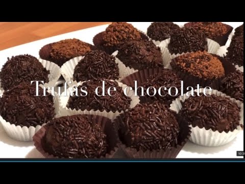 Receta de trufas de chocolate con leche condensada en thermomix