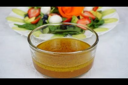 Receta de vinagreta de naranja con vainilla