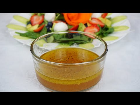 Receta de vinagreta de naranja con vainilla