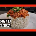 Receta de arroz blanco a la boloñesa