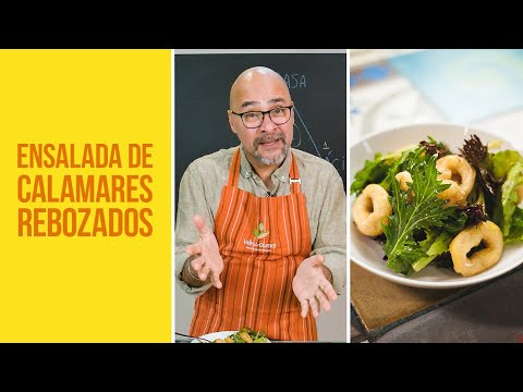 Receta de anillos de calamar en tempura