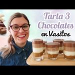 Receta de vasitos tres chocolates