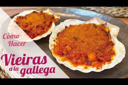 Receta de vieiras doradas al horno