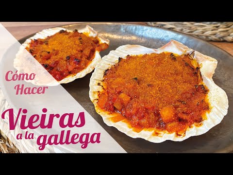 Receta de vieiras doradas al horno