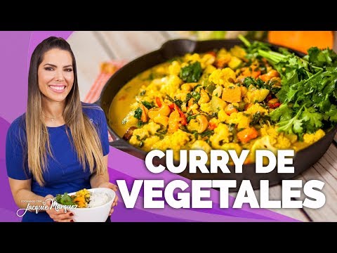 Receta de verduras al curry con legumbres