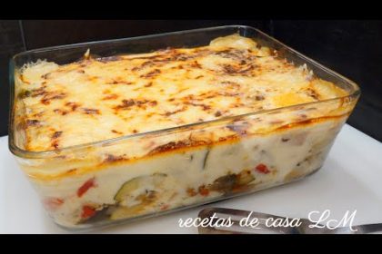 Receta de verduras al horno con bechamel