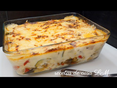 Receta de verduras al horno con bechamel