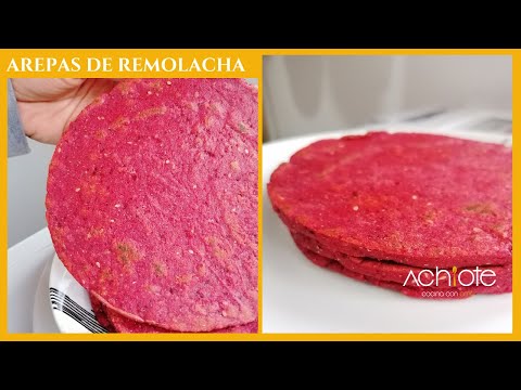 Receta de arepas de remolacha