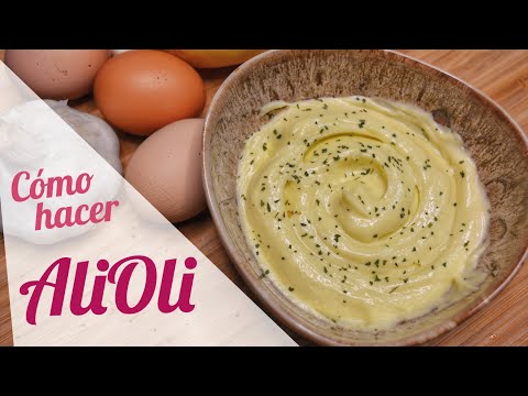 Receta de alioli casero con batidora