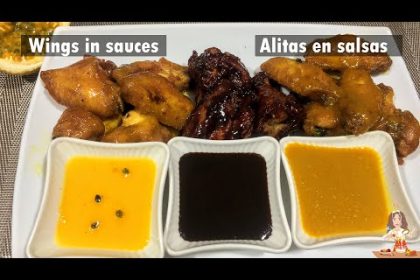 Receta de alitas en salsa de parcha y bbq