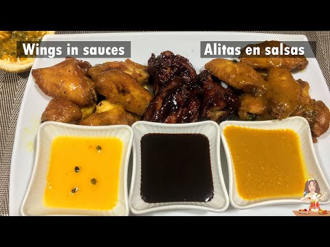 Receta de alitas en salsa de parcha y bbq