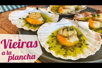 Receta de vieiras a la plancha con ajo y perejil