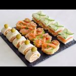 Receta de aperitivos frios de salmón ahumado