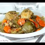 Receta de alcachofas con verduras