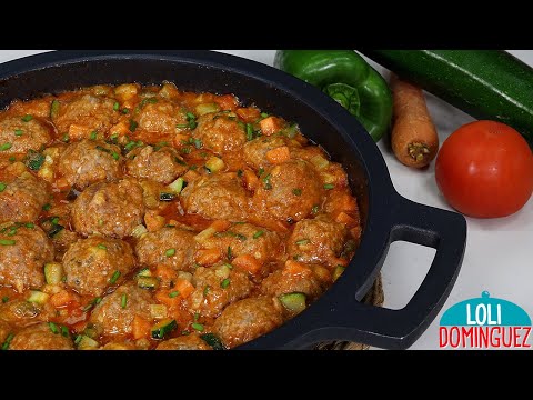 Receta de albóndigas en salsa de verduras