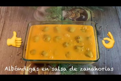 Receta de albóndigas de soja con zanahorias en thermomix