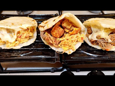 Receta de arepas rellenas