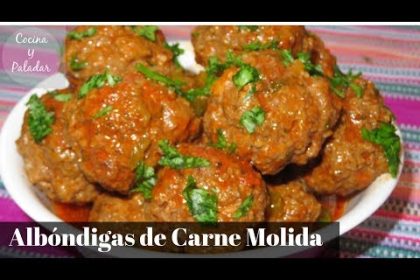 Receta de albóndigas de carne molida