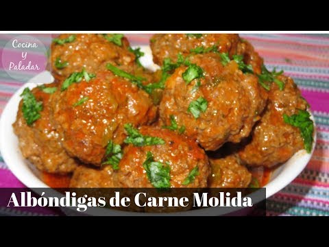 Receta de albóndigas de carne molida