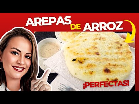 Receta de arepas de arroz con maicena