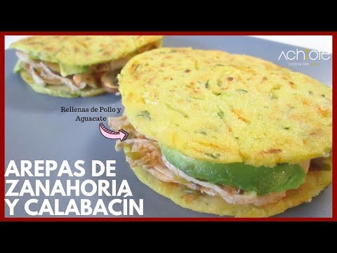 Receta de arepas de calabacín con avena