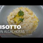 Receta de alcachofas con risotto de tomate