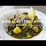 Receta de aro de espinacas al curry