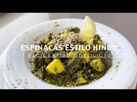 Receta de aro de espinacas al curry