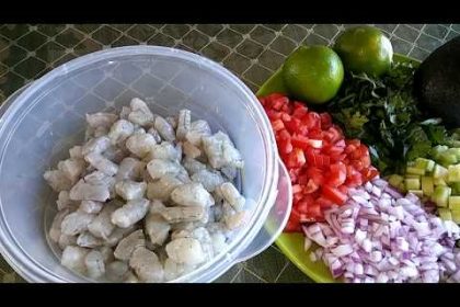 Receta de tostadas con camarones